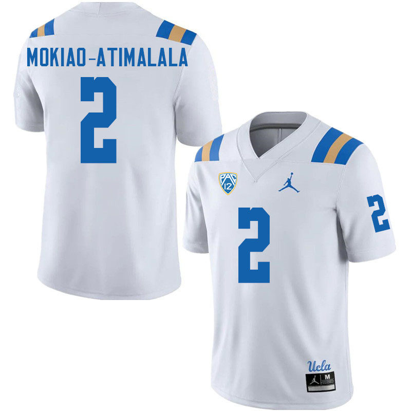 Jordan Brand Men-Youth #2 Titus Mokiao-Atimalala UCLA Bruins College Football Jerseys Sale-White